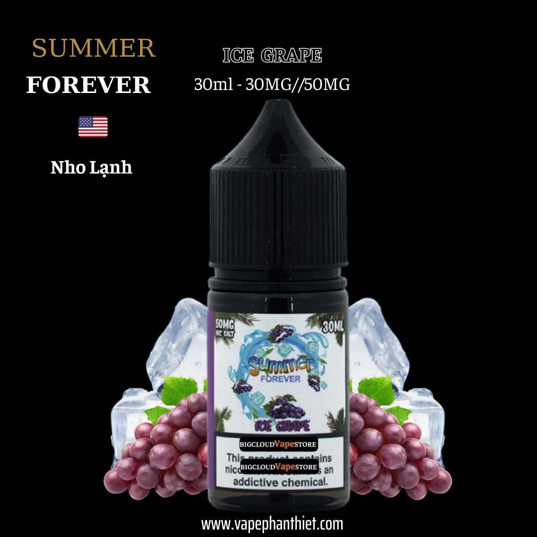 Summer Froever Salt 30ml 30MG-50MG Nho Lạnh